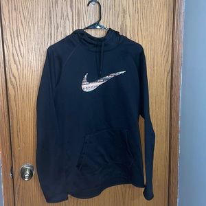 Large Black Nike Thermal Hoodie